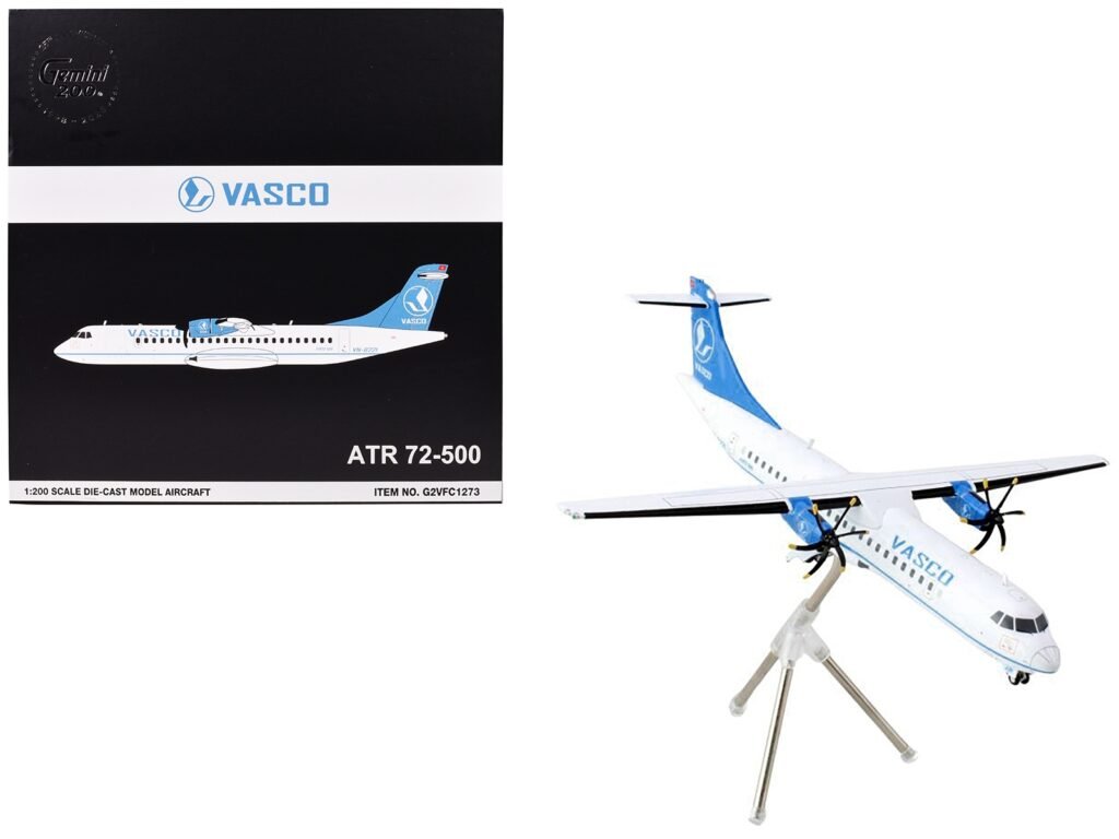 ATR 72-500 Commercial Aircraft “Vietnam Air Services Company (VASCO)” (VN-B221) White with Blue Tail “Gemini 200” Series 1/200 Diecast Model Airplane by GeminiJets