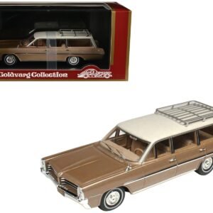 1964 Pontiac Safari Bronze Irid Metallic with Cream Top Limited Edition to 200 pieces Worldwide 1/43 Model Car by Goldvarg Collection