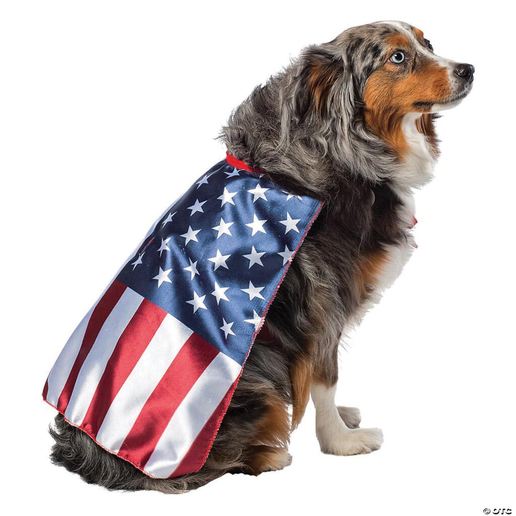 Usa dog flag cape medium