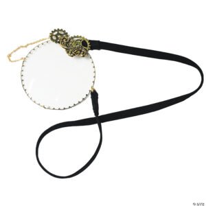 Monocle eye patch with gears