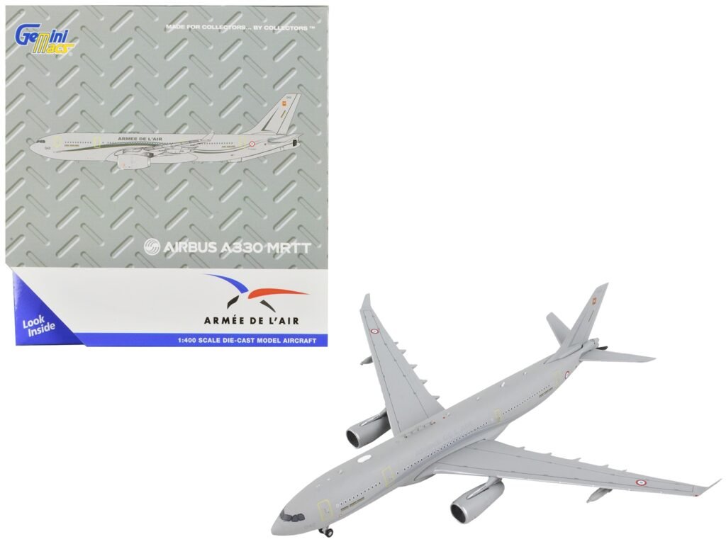 Airbus A330 MRTT Tanker Aircraft “Armee de l’Air – French Air Force” Gray “Gemini Macs” Series 1/400 Diecast Model Airplane by GeminiJets