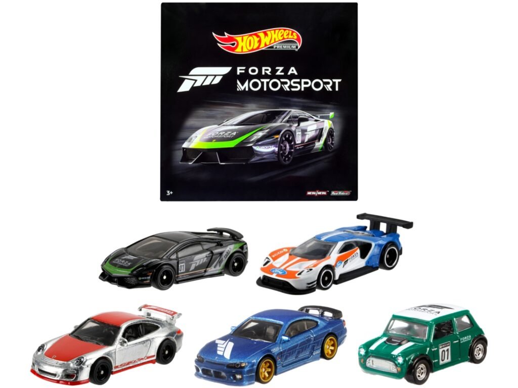 “Forza Motorsport” 5 piece Set Diecast Model Cars by Hot Wheels