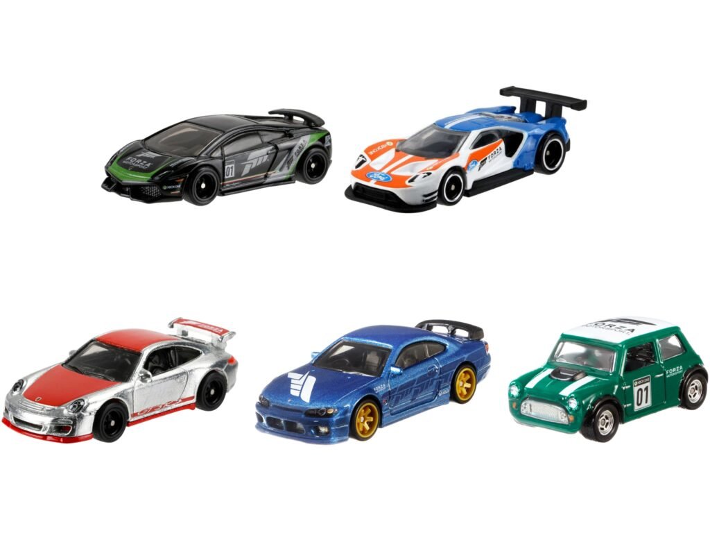 “Forza Motorsport” 5 piece Set Diecast Model Cars by Hot Wheels