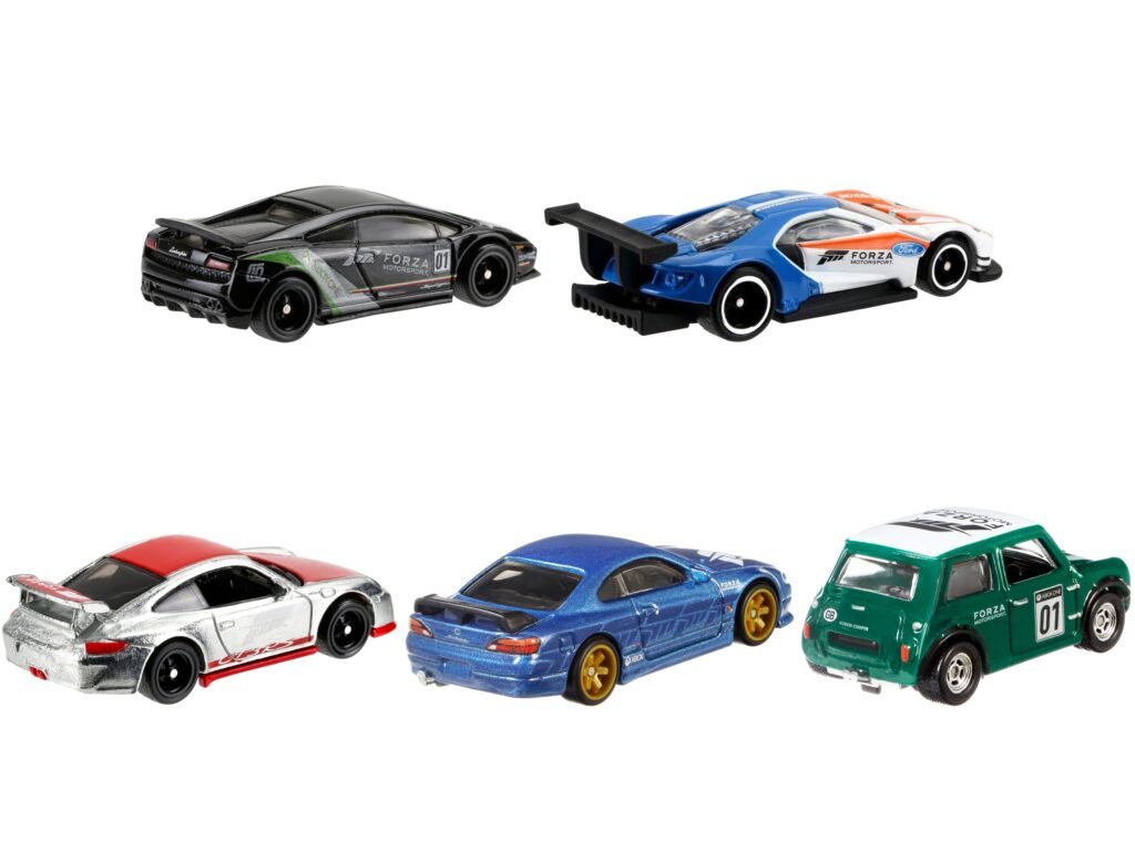 “Forza Motorsport” 5 piece Set Diecast Model Cars by Hot Wheels