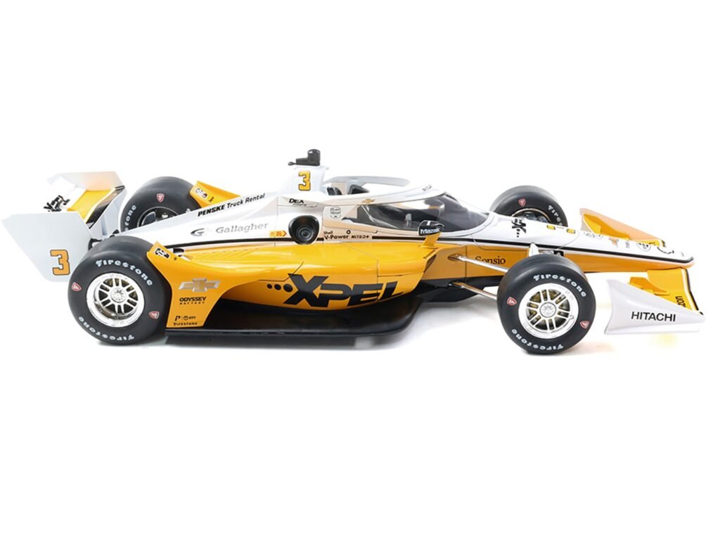 Dallara IndyCar #3 Scott McLaughlin “XPEL” Team Penske (Road Course Configuration) “NTT IndyCar Series” (2025) 1/18 Diecast Model Car by IXO Models