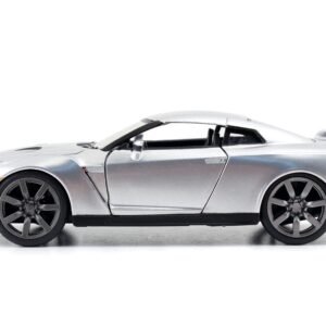 Brian's Nissan GT-R (R35) Silver Metallic "Fast & Furious" Movie 1/32 Diecast Model Car by Jada