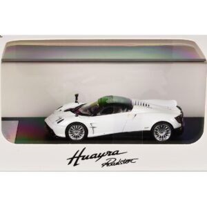 Pagani Huayra Roadster White Metallic with Black Top 1/64 Diecast Model Car by LCD Models