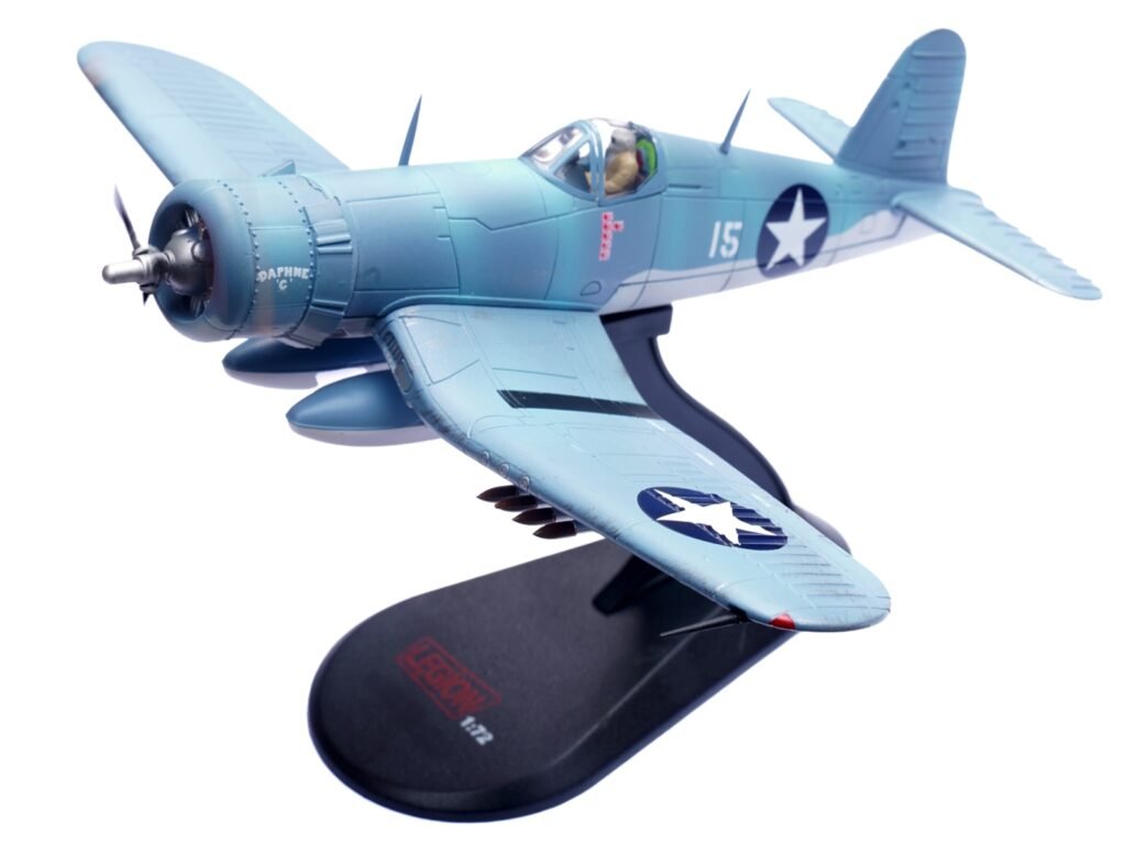 Vought F4U-1 Corsair Fighter Plane “Daphne ‘C’ 2nd Lt. James N. Cupp VMF-213 Hell Hawks Guadalcanal” (1943) United States Marines 1/72 Diecast Model Airplane by Legion