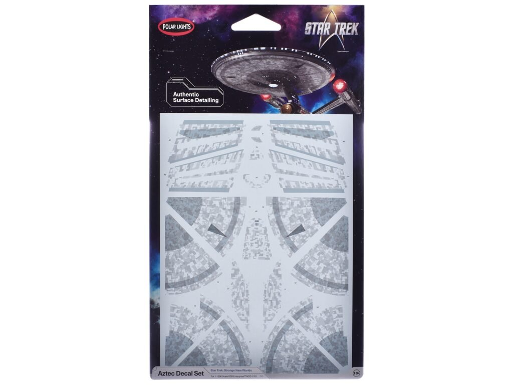 USS Enterprise NCC-1701 Aztec Decal Set “Star Trek: Strange New Worlds” (2022-Current) TV Series 1/1000 Scale by Polar Lights