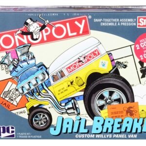 Skill 1 Snap Model Kit Custom Willys Panel Van Jail Breaker "Monopoly" 1/25 Scale Model by MPC