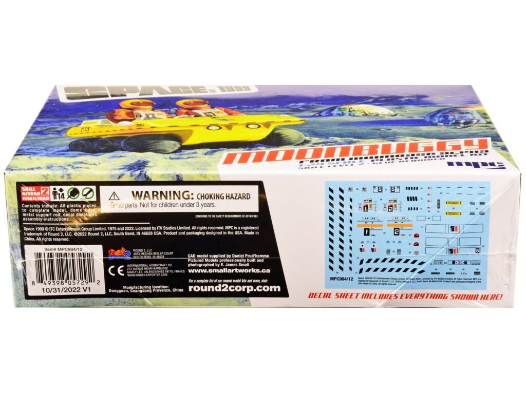 Skill 2 Moonbuggy/Amphicat 6-Wheeled ATV “Space: 1999” (1975-1977) TV Show 2-in-1 Model Kit 1/24 Scale Model by MPC