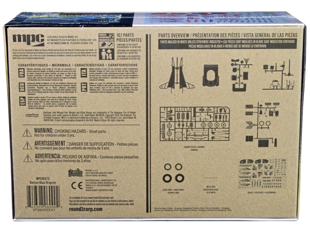 Skill 2 Model Kit “Bantam Blast” AA/FA Altered Roadster/Dragster 1/25 Scale Model by MPC