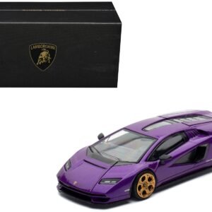 Lamborghini Countach LPI 800-4 Viola Pasifae Purple Metallic "Hong Kong Toycar Salon 2025" 1/64 Diecast Model Car by Pop Race