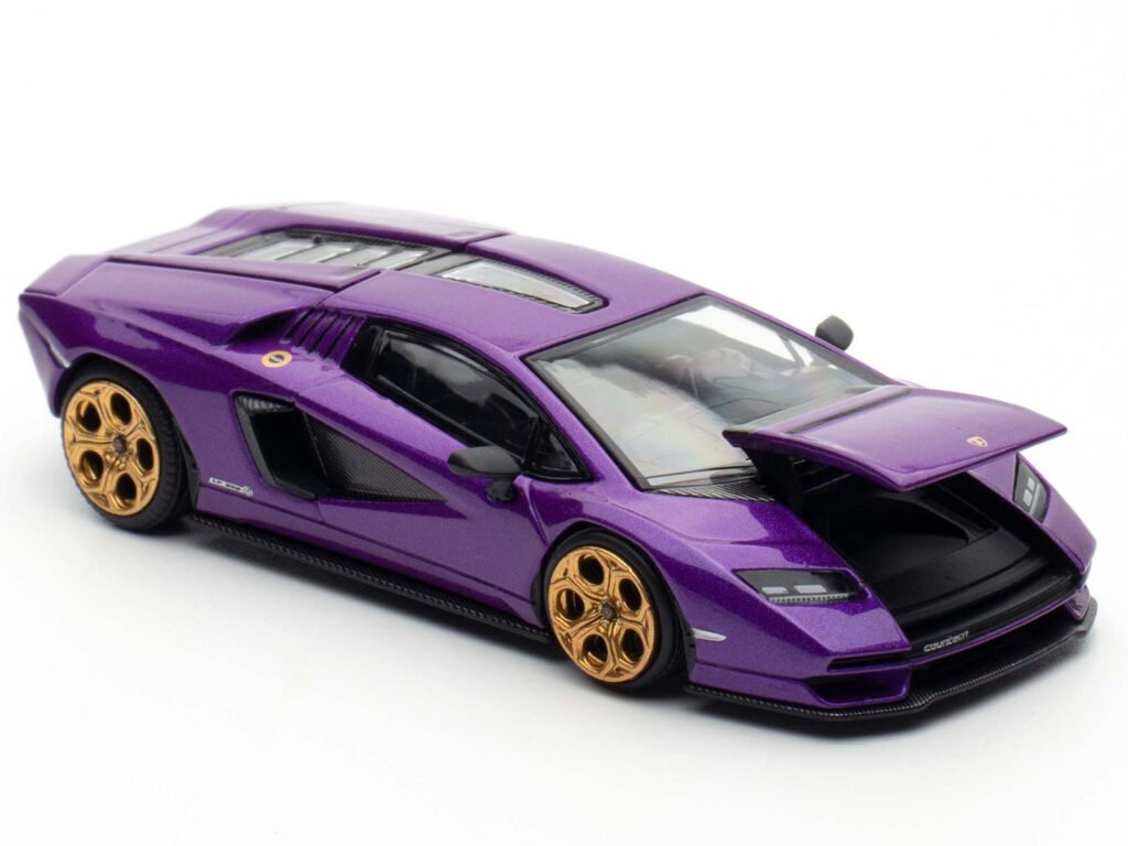 Lamborghini Countach LPI 800-4 Viola Pasifae Purple Metallic “Hong Kong Toycar Salon 2025” 1/64 Diecast Model Car by Pop Race