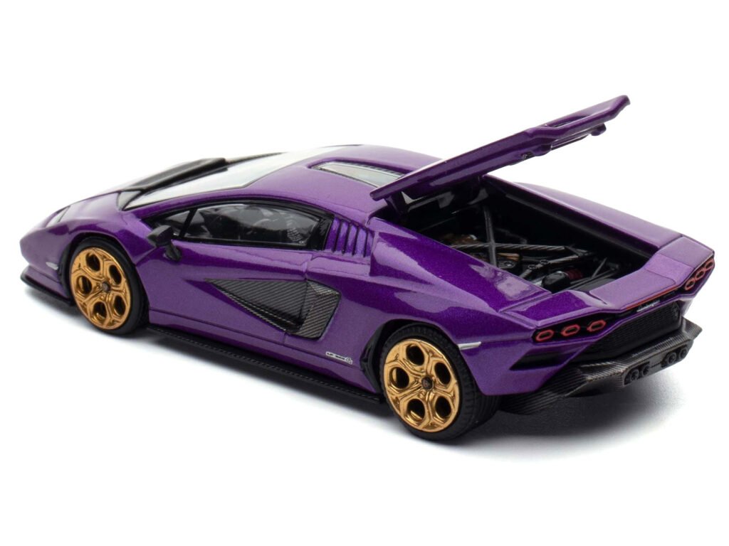 Lamborghini Countach LPI 800-4 Viola Pasifae Purple Metallic “Hong Kong Toycar Salon 2025” 1/64 Diecast Model Car by Pop Race