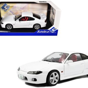 1999 Nissan Silvia (S15) Spec-R Aero RHD (Right Hand Drive) Aspen White 1/18 Diecast Model Car by Solido