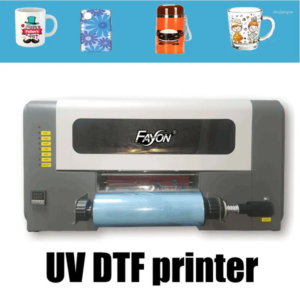 Wood Glass Mug Commercial UV DTF Printer With Long Service Life A3 Size Style Curved Flat