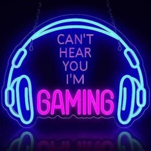 Game Head Neon Light Logo Color LED Game Head Phone Neon Light Illumination Logo Used for Artistic Decoration of Game Area Video Room Bedroom Walls X241210
